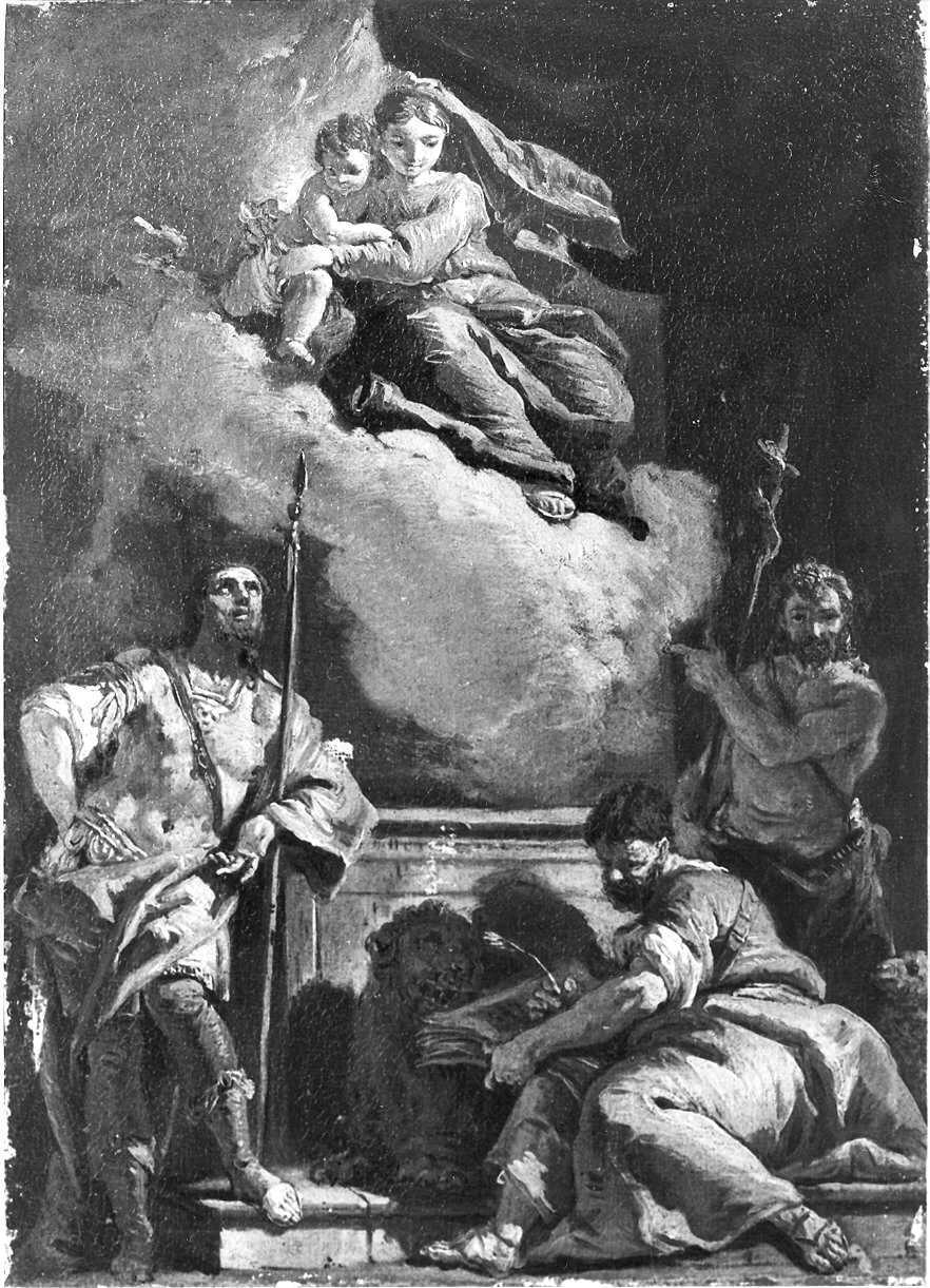 Madonna in gloria con Bambino e i Santi Longino, Marco e Giovanni Battista - Pinacoteca Stuard, Parma
